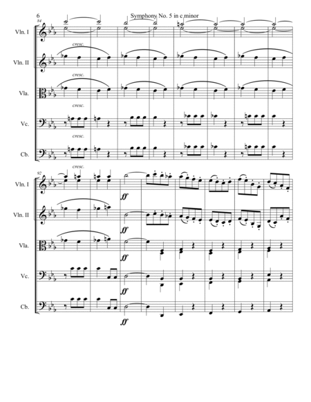 Symphony No. 5 in c minor, Movement 1