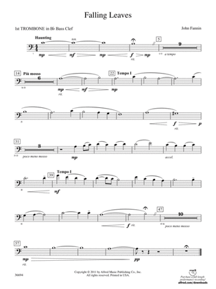 Falling Leaves: (wp) 1st B-flat Trombone B.C.
