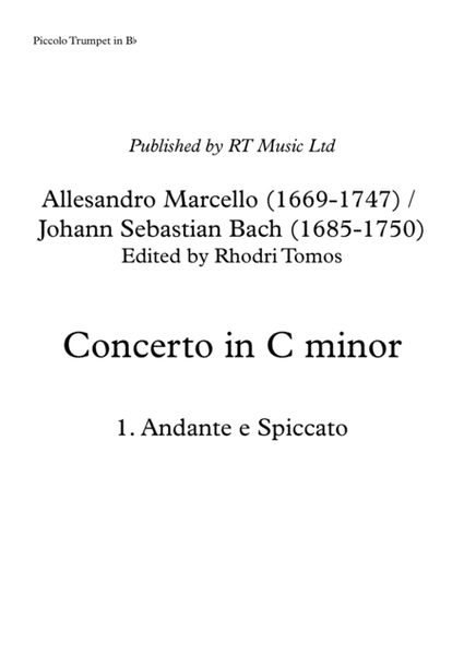 Marcello / Bach BWV974 Concerto no.3 in C minor