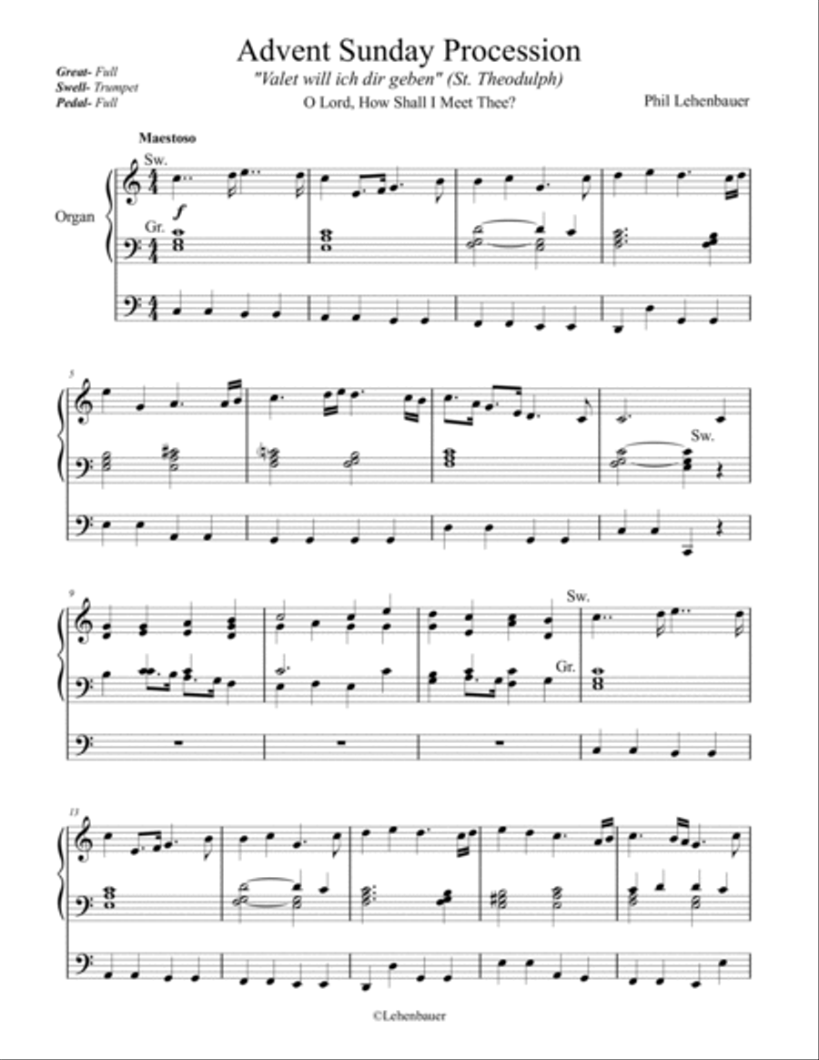 Advent and Christmas Organ Works, Vol. 3, by Phil Lehenbauer Organ Solo scores gallery preview page 2
