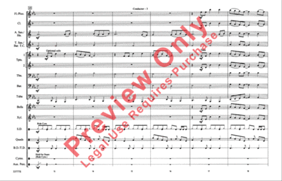 21 Guns (score only) 21 Guns (score only) Marching Band scores gallery preview page 4