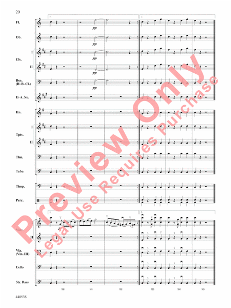Symphony No. 36, The Linz Full Orchestra scores gallery preview page 21