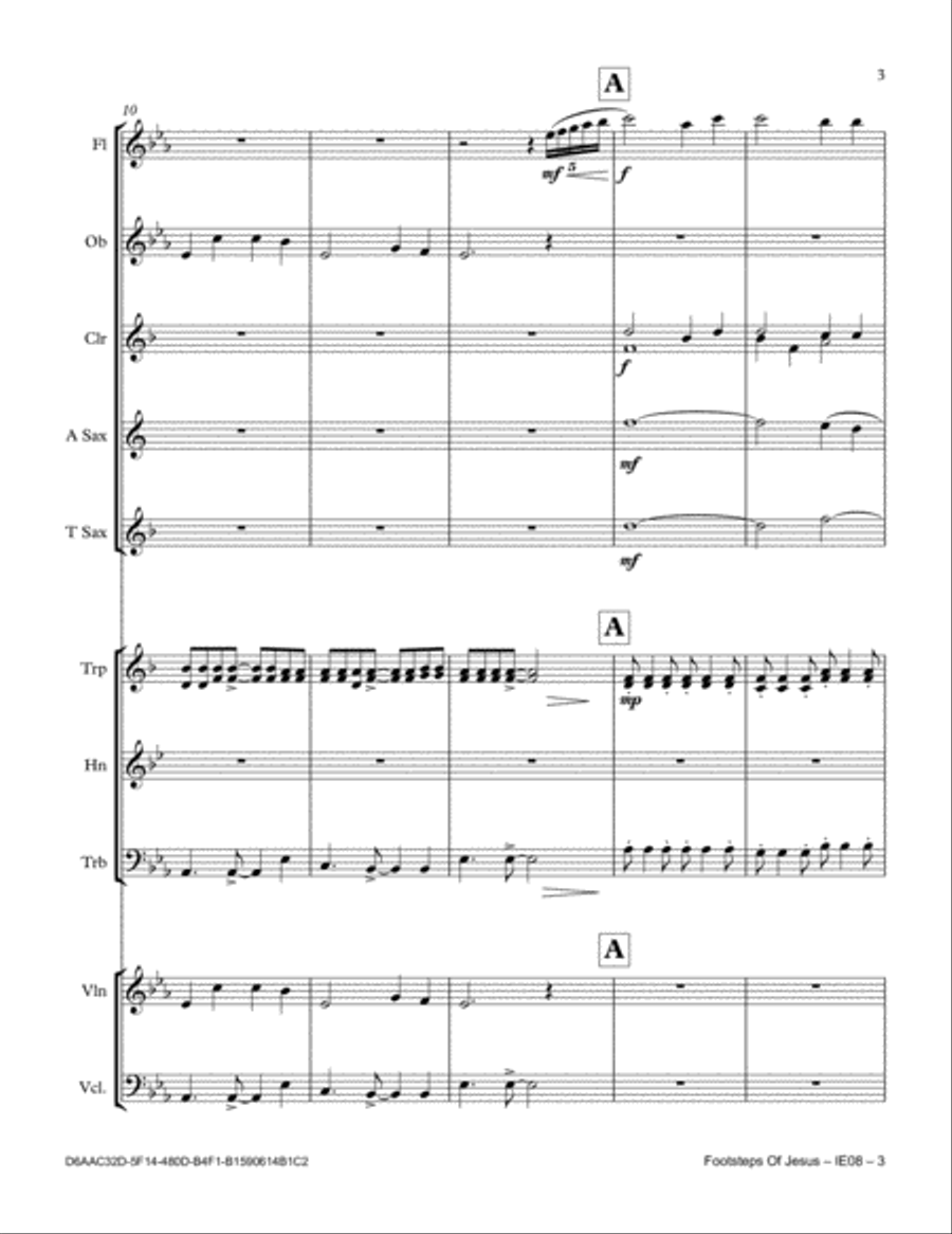 Footsteps Of Jesus Footsteps Of Jesus Full Orchestra scores gallery preview page 3