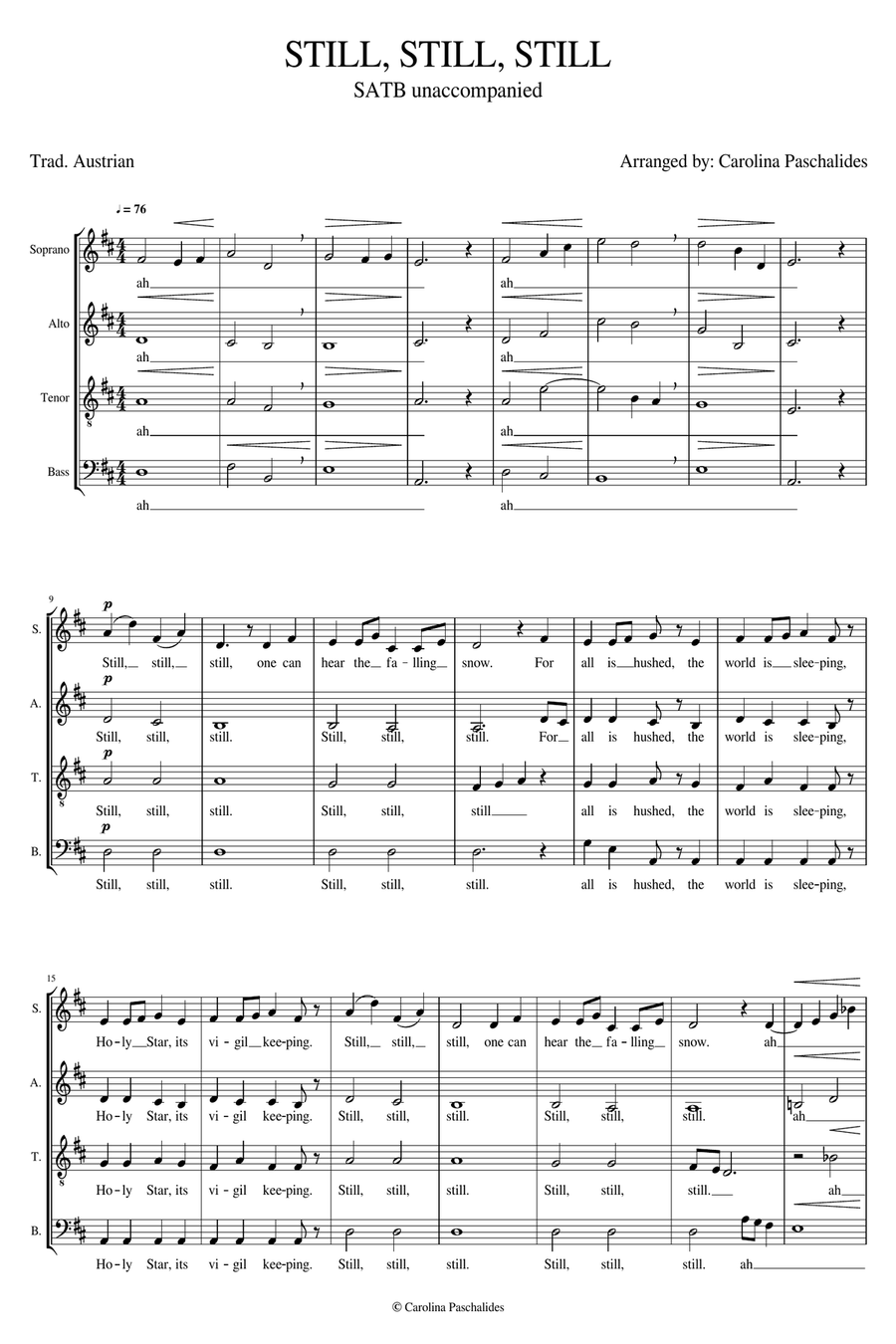 Still Still Still Still Still Still 4-Part scores gallery preview page 1