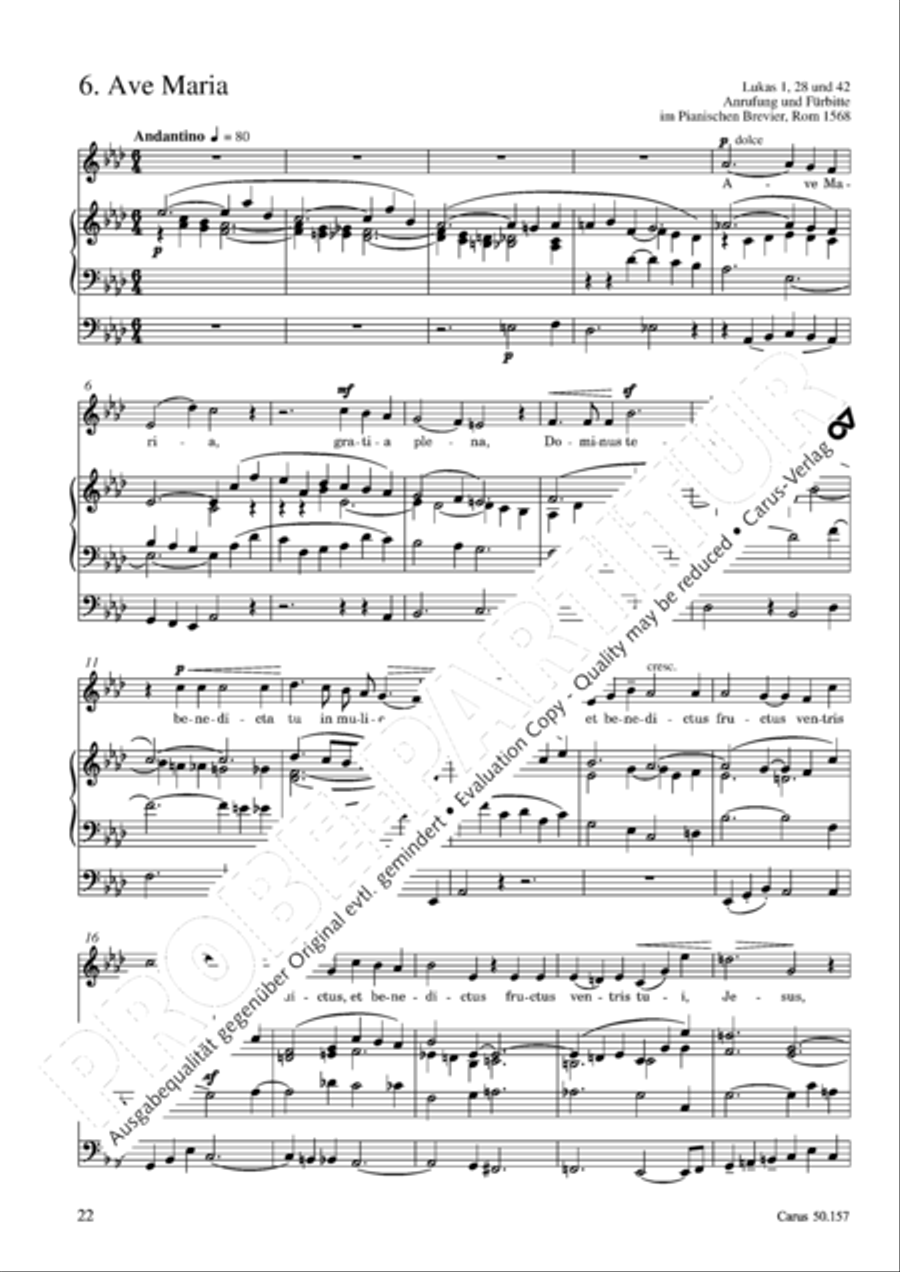 Sechs religiose Gesange op. 157 Score scores gallery preview page 23