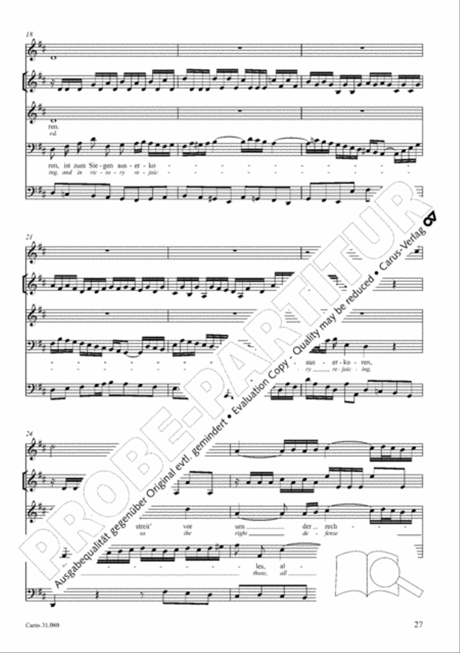 A mighty fortress is our God (Ein feste Burg ist unser Gott) 4-Part scores gallery preview page 28