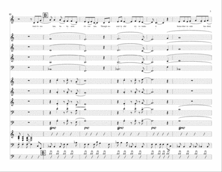 It's Too Late Jazz Ensemble scores gallery preview page 6