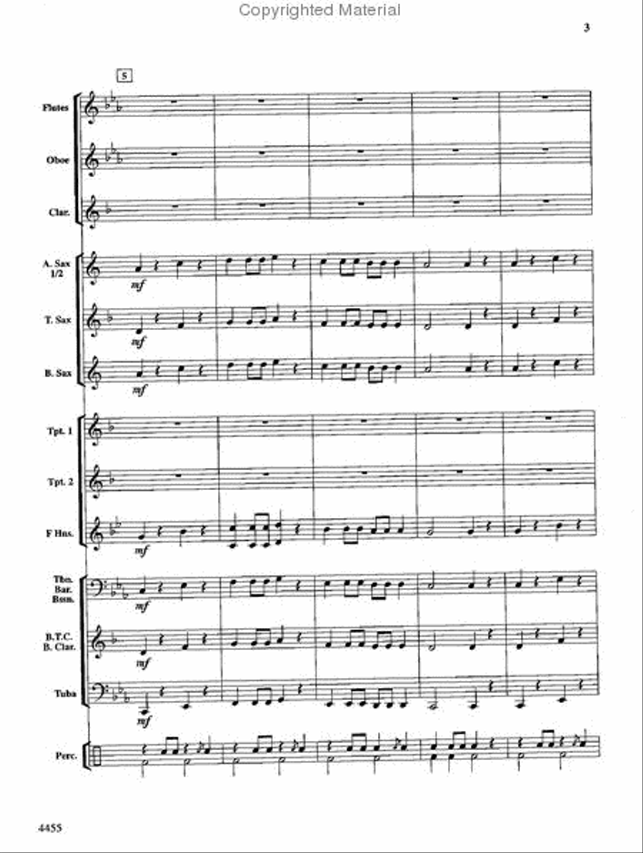 Rattle Snakes! Concert Band scores gallery preview page 3