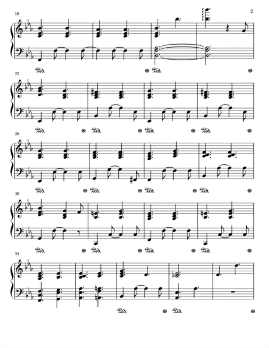 Valentine Easy Piano scores gallery preview page 2