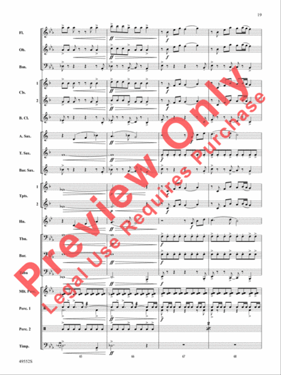Dance of the Garden Gnomes Concert Band scores gallery preview page 20