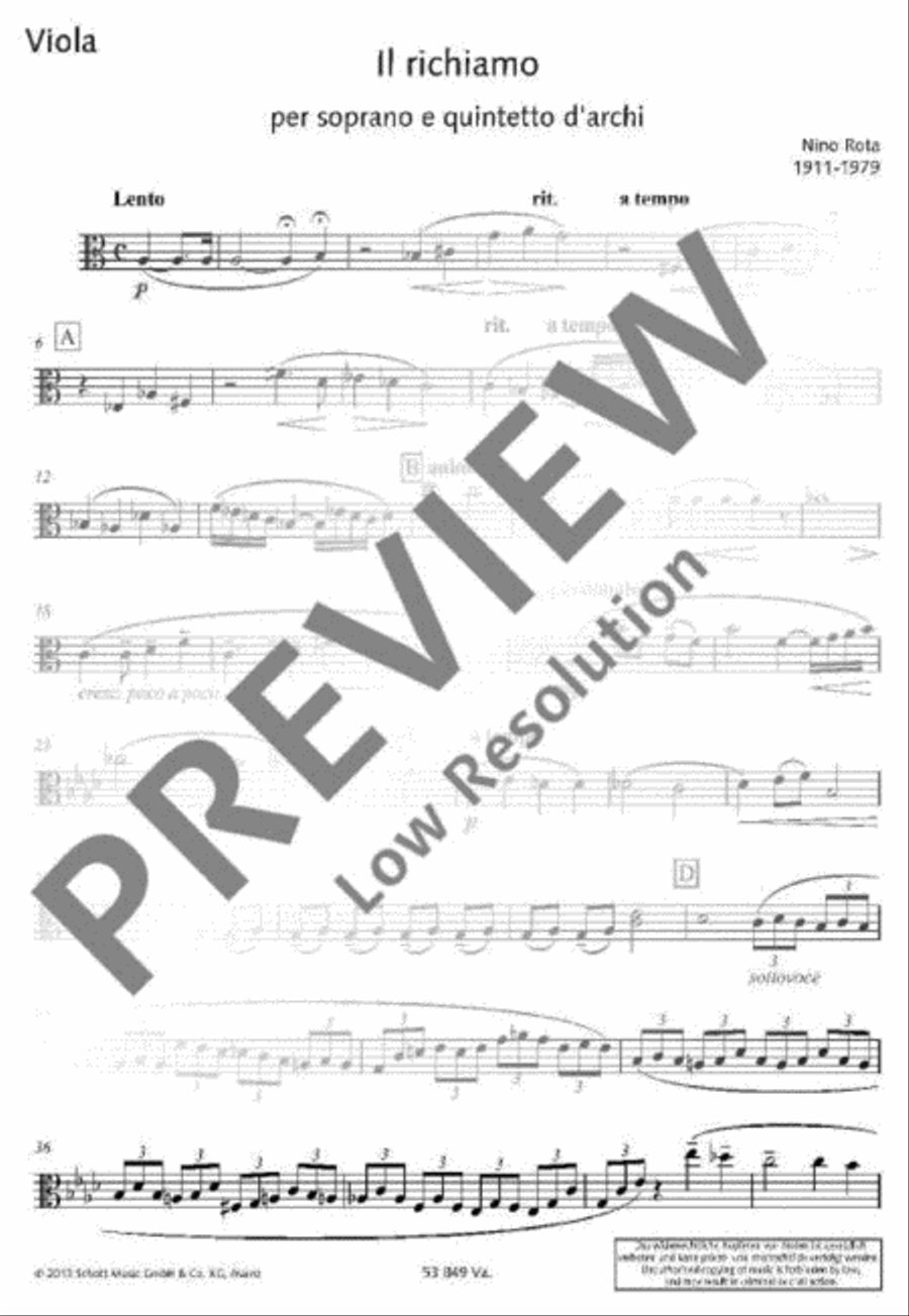 Il richiamo Cello scores gallery preview page 20