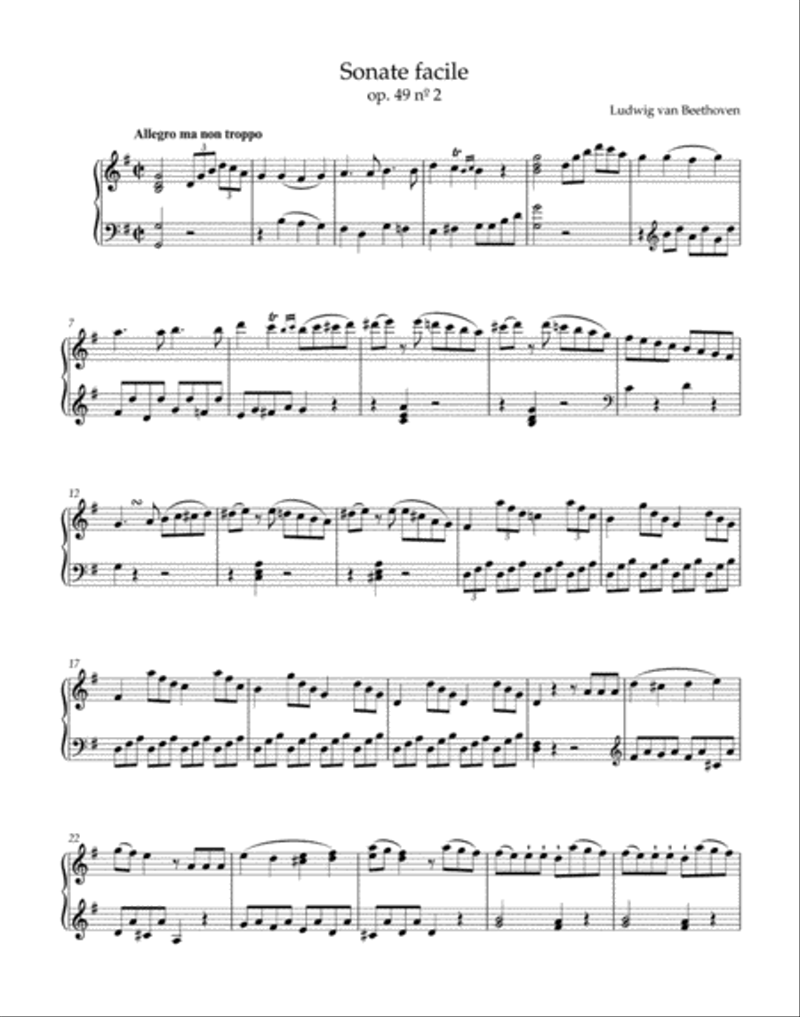 Two Sonatas for Pianoforte Piano Solo scores gallery preview page 3