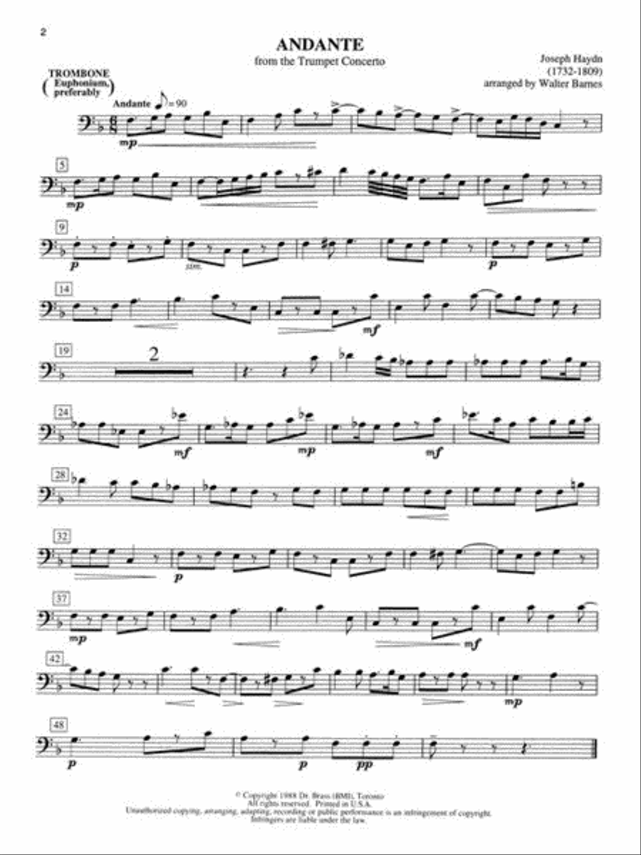 Play Along with The Canadian Brass – Trombone Brass Quintet scores gallery preview page 4