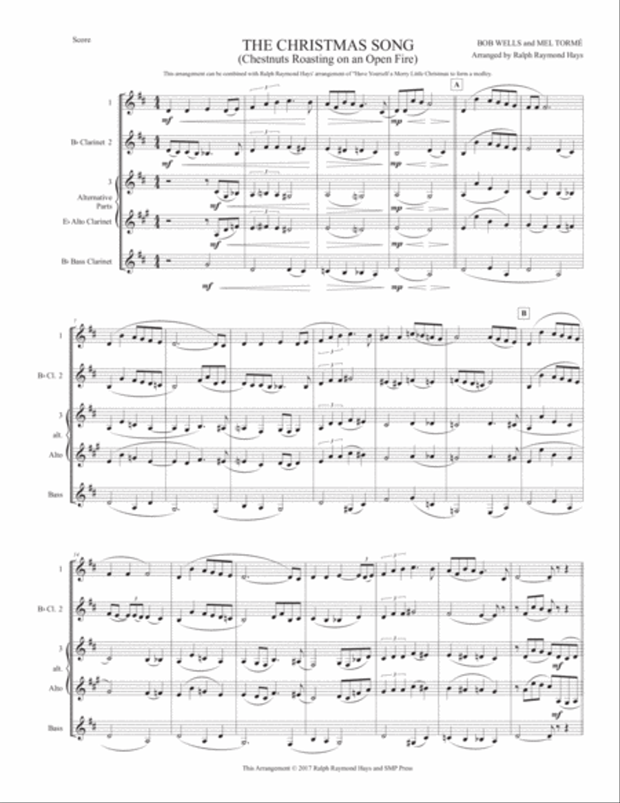 The Christmas Song (Chestnuts Roasting On An Open Fire) Woodwind Ensemble scores gallery preview page 2