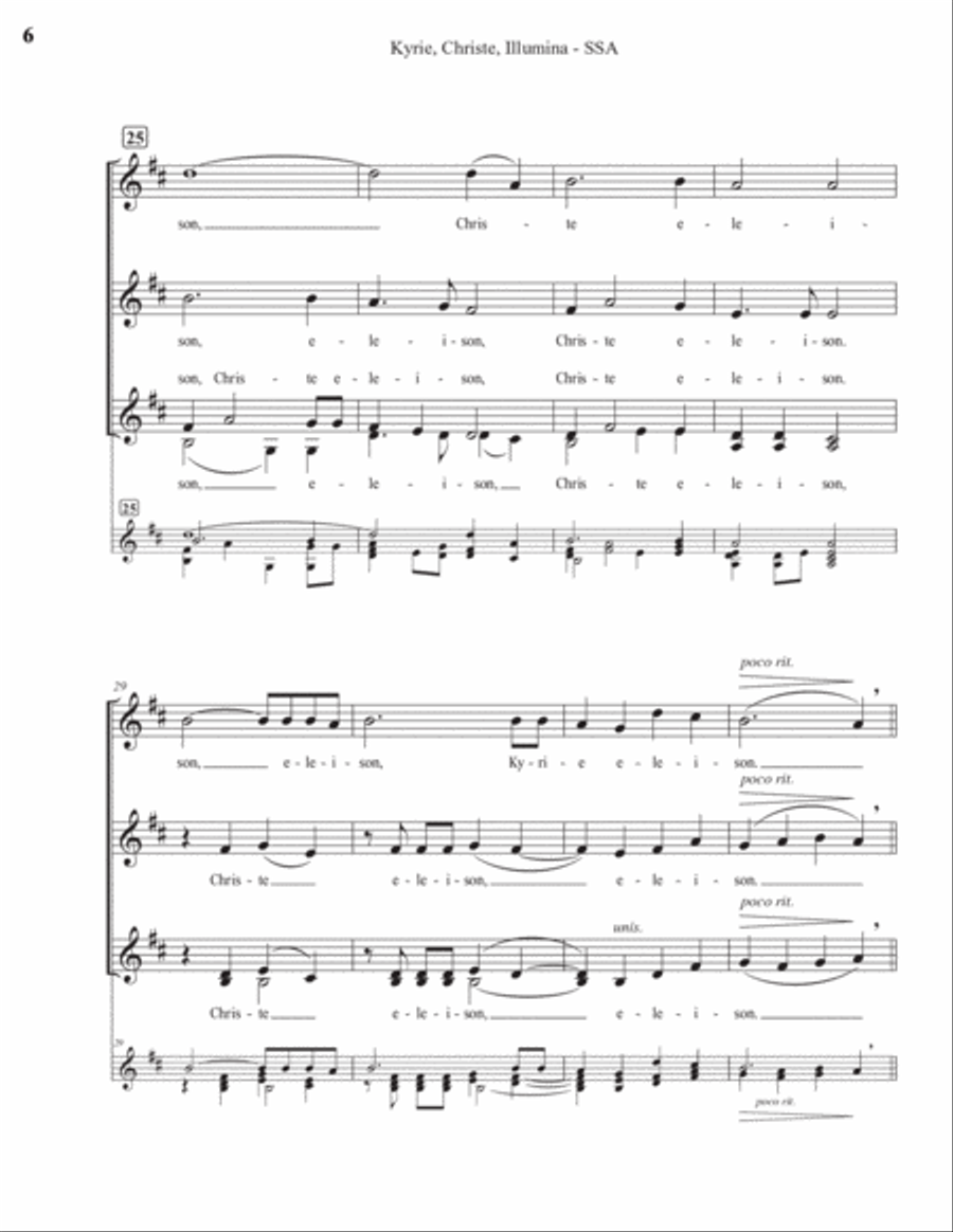 Kyrie, Christe, Illumina (SSA) SSA scores gallery preview page 6