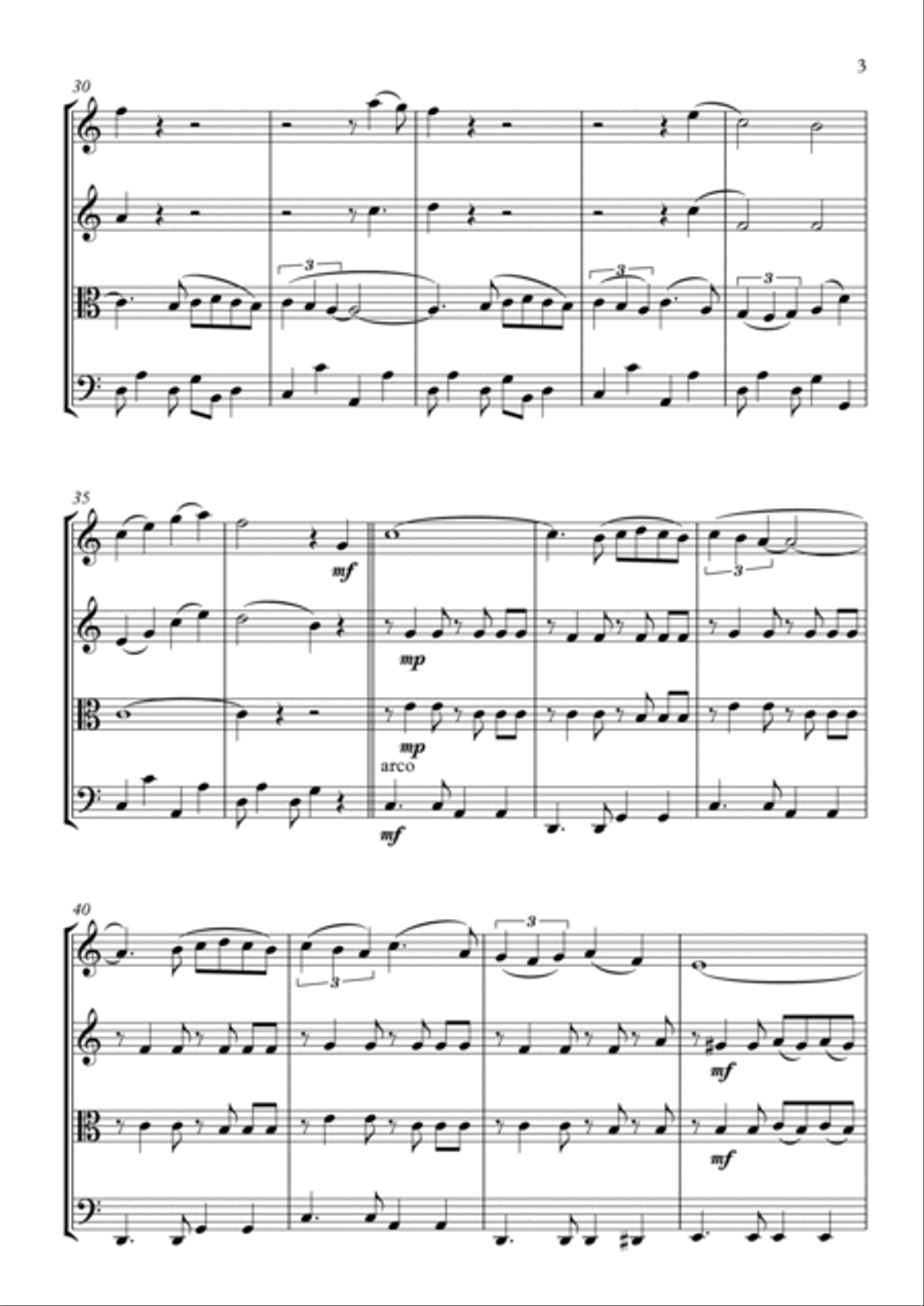Perfidia Perfidia String Quartet scores gallery preview page 3