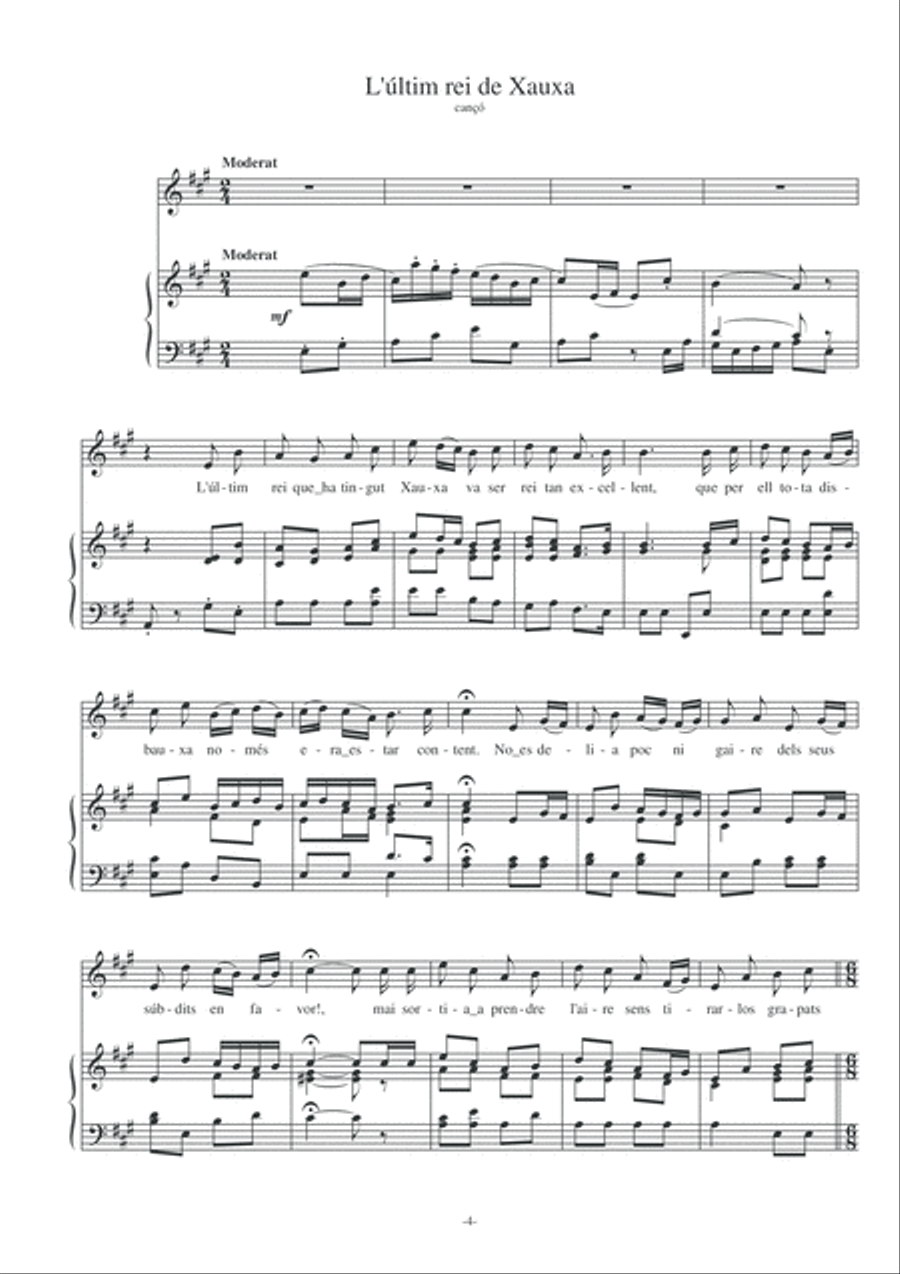 Tres cançons i una serenata Voice scores gallery preview page 6