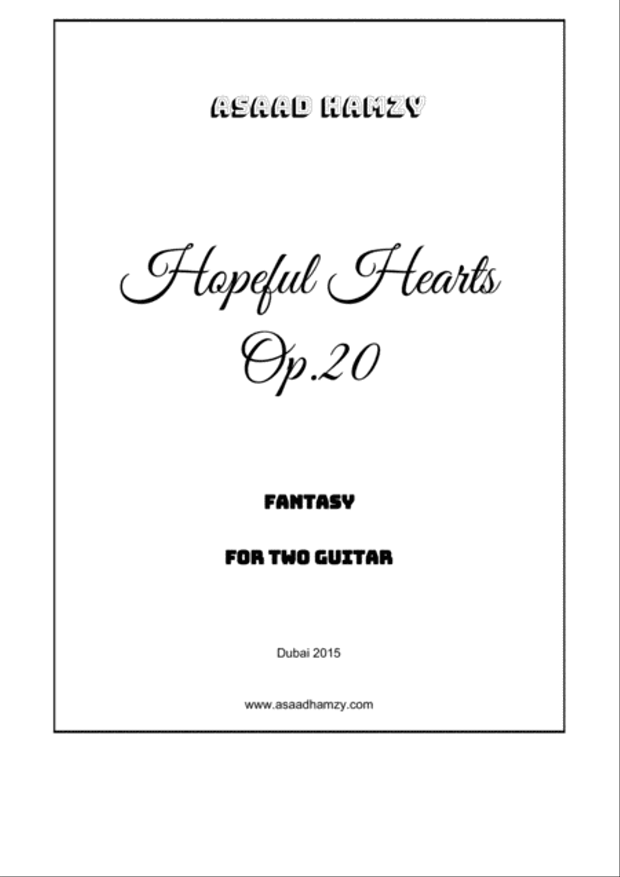 Hopeful Hearts for two Guitars Op.20 Guitar Solo scores gallery preview page 3