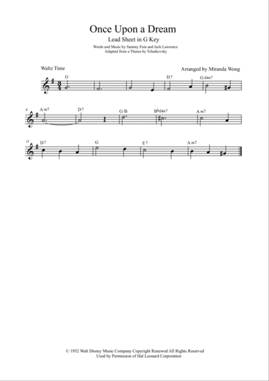 Once Upon A Dream Small Ensemble scores gallery preview page 1