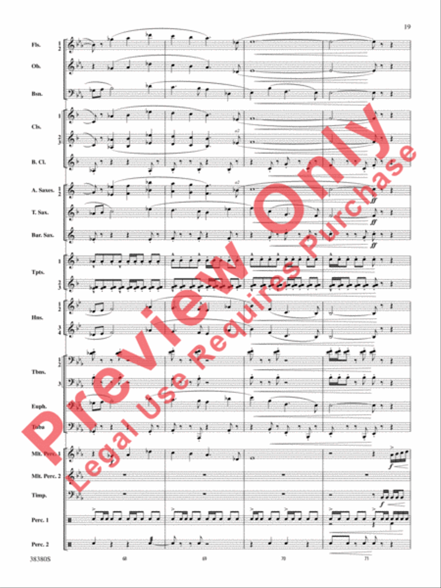 And In the End It Was Earth Concert Band scores gallery preview page 20