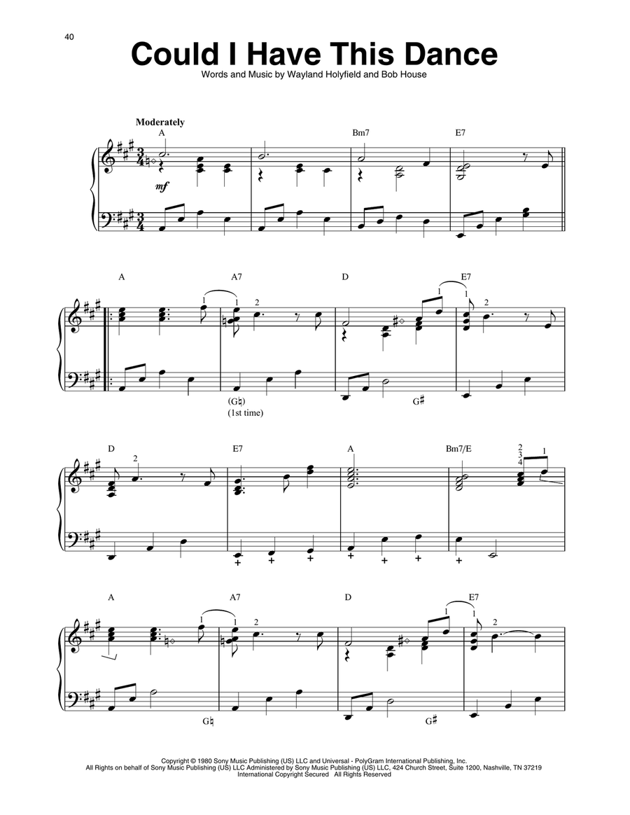 Could I Have This Dance Harp scores gallery preview page 1
