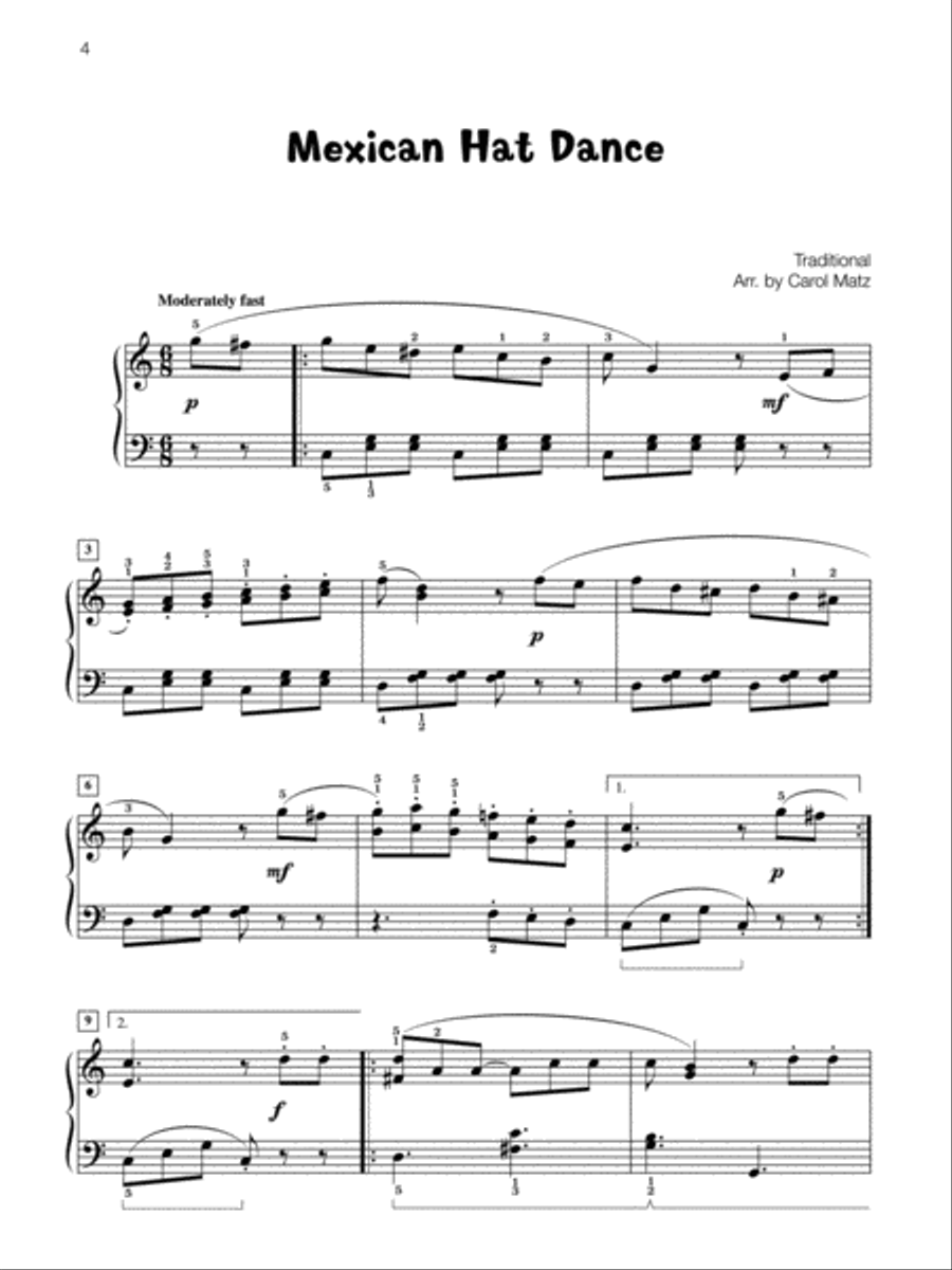 Famous & Fun Favorites, Book 5: 16 Appealing Piano Arrangements Piano Method scores gallery preview page 4