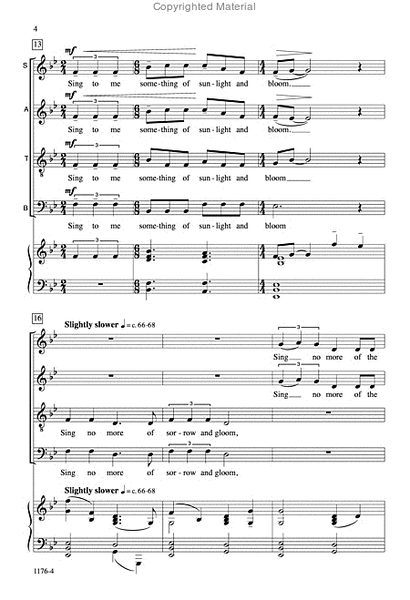 Sing to Me - SATB Octavo image number null