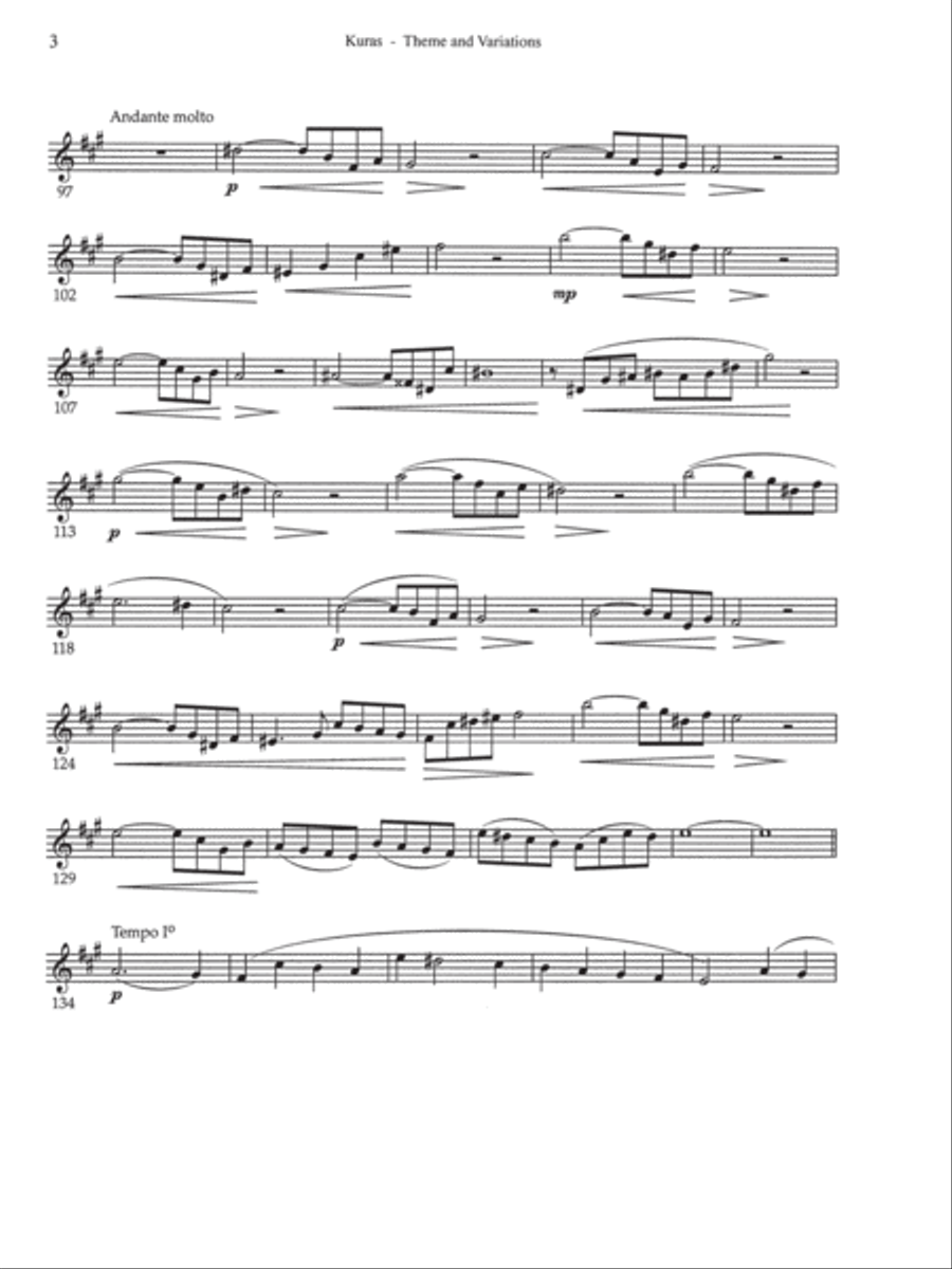 Theme and Variations Oboe scores gallery preview page 20