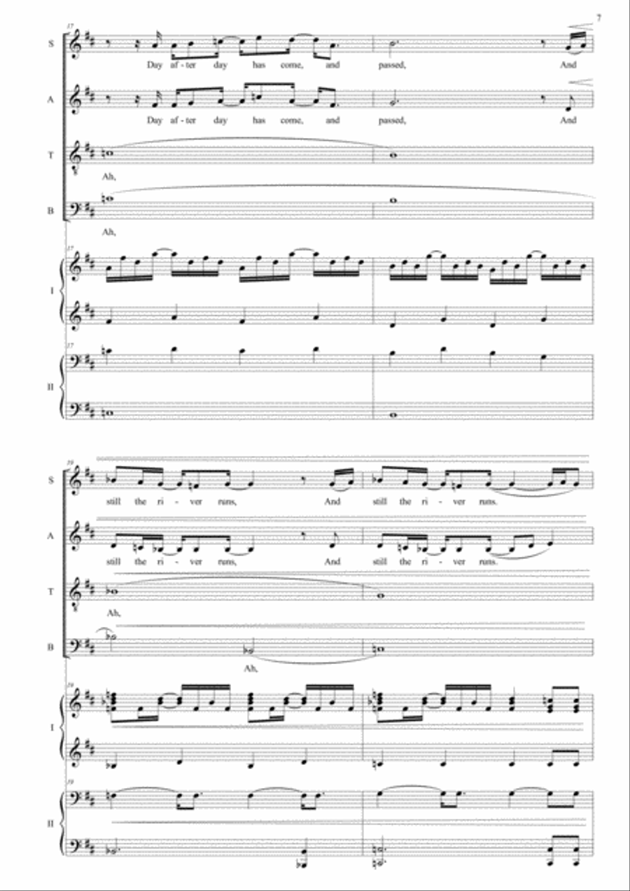 Shadows on the Tide 4-Part scores gallery preview page 7
