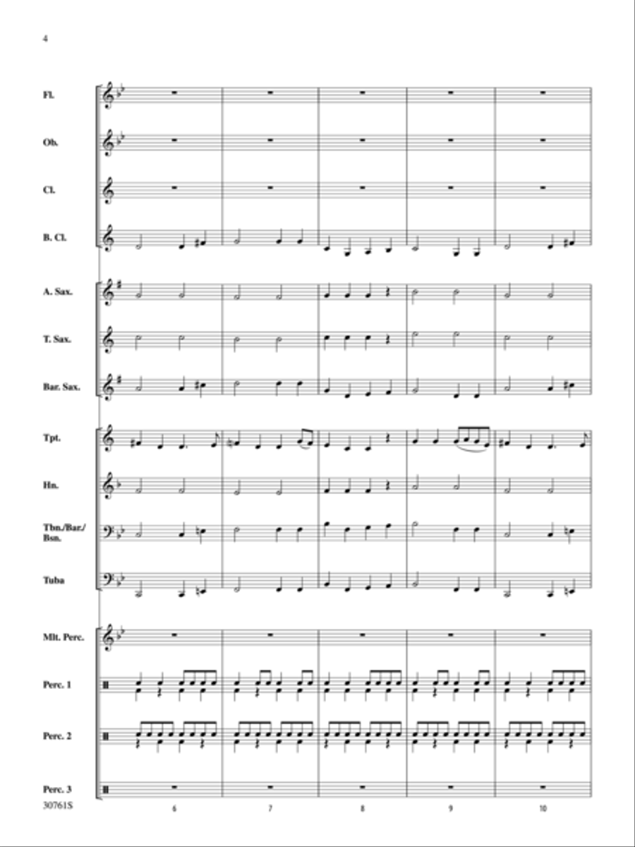 All I Want for Christmas Is My Two Front Teeth Concert Band scores gallery preview page 3
