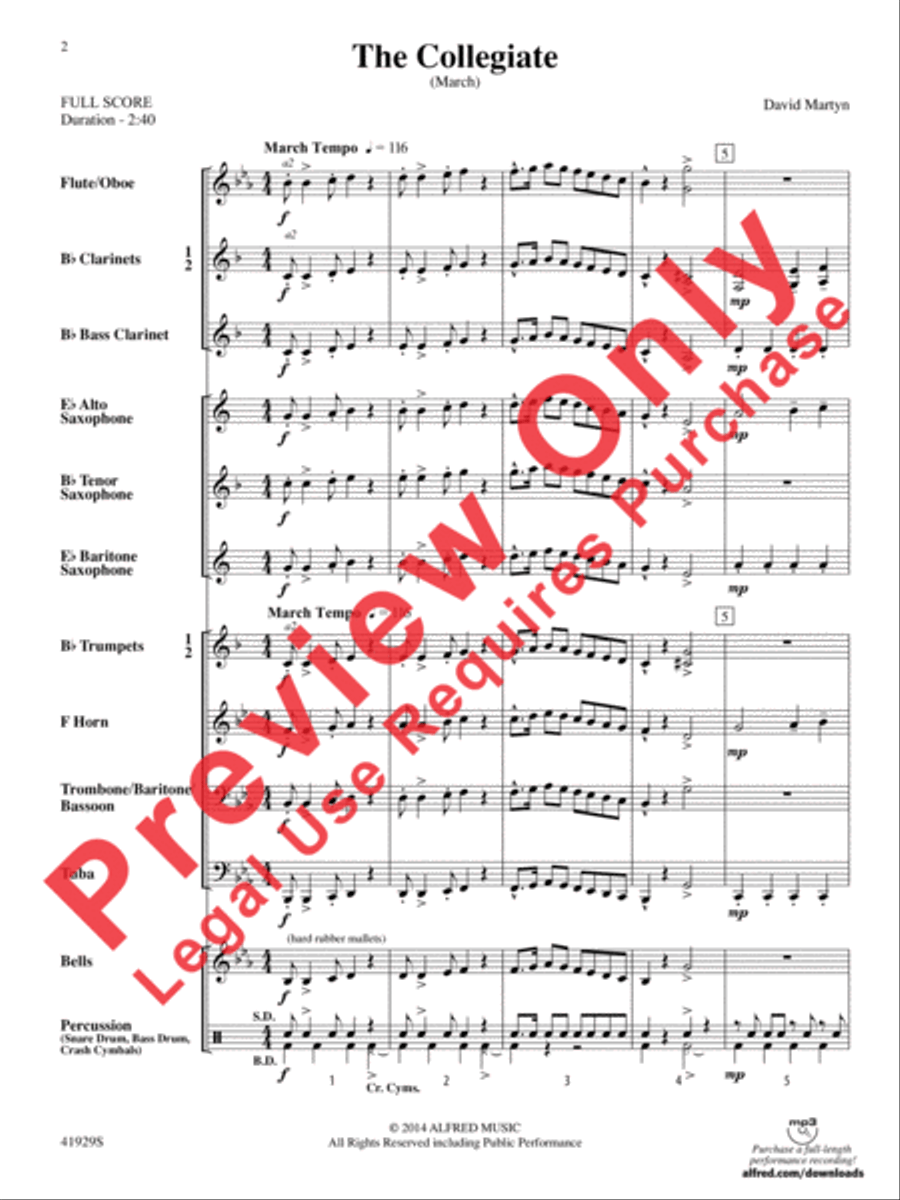 The Collegiate The Collegiate Concert Band scores gallery preview page 3
