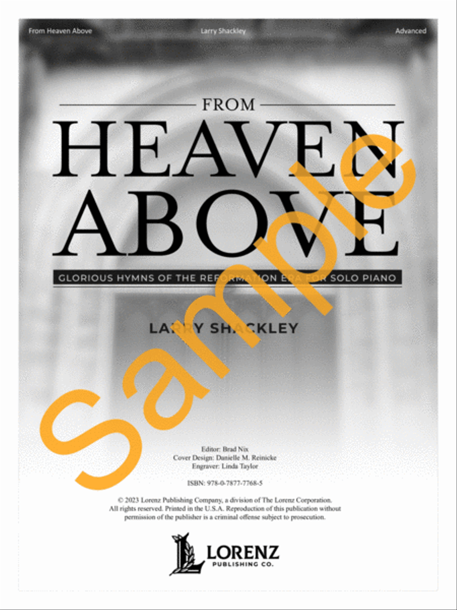 From Heaven Above From Heaven Above Piano Solo scores gallery preview page 2