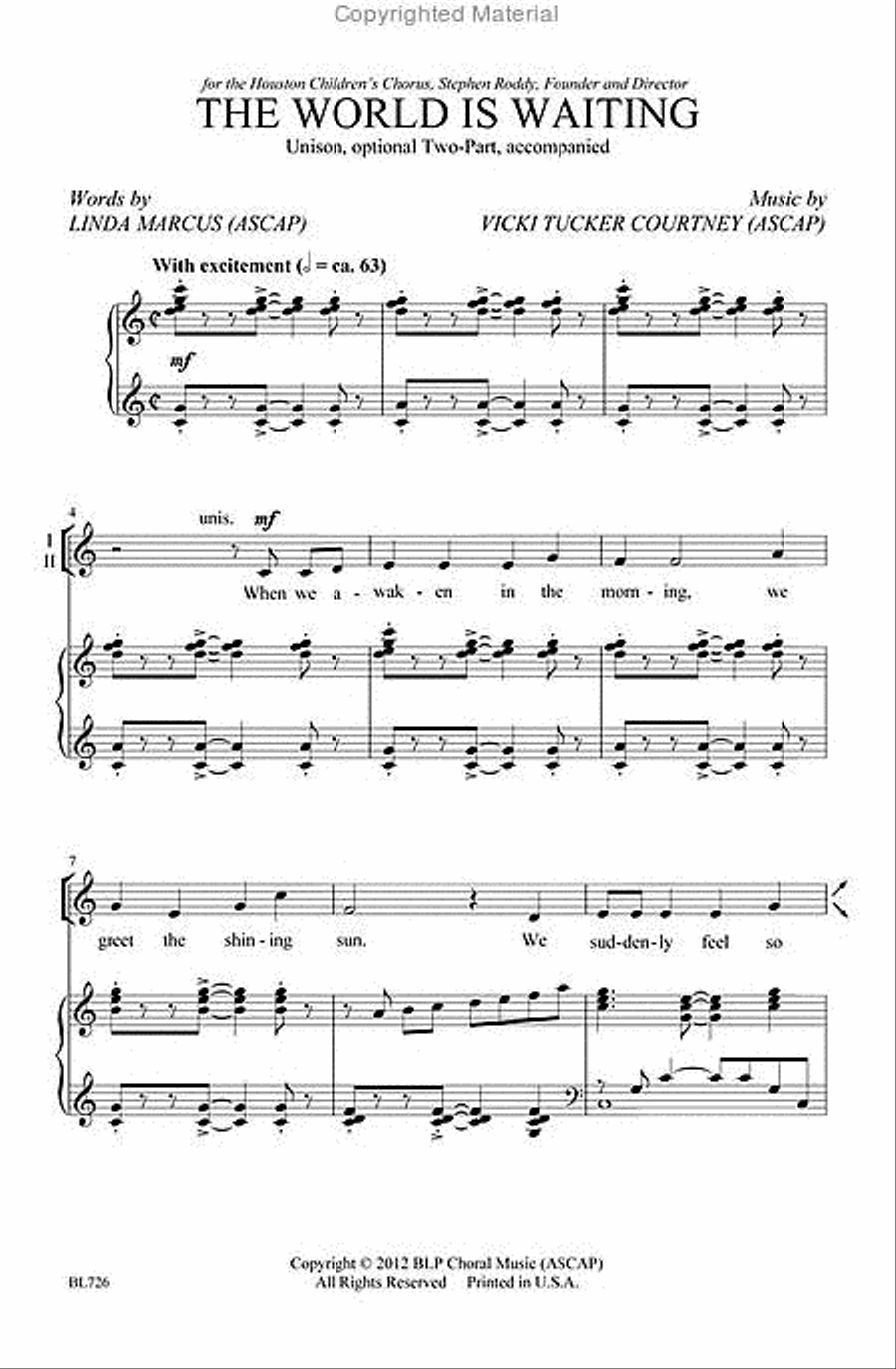 The World is Waiting Choir scores gallery preview page 2