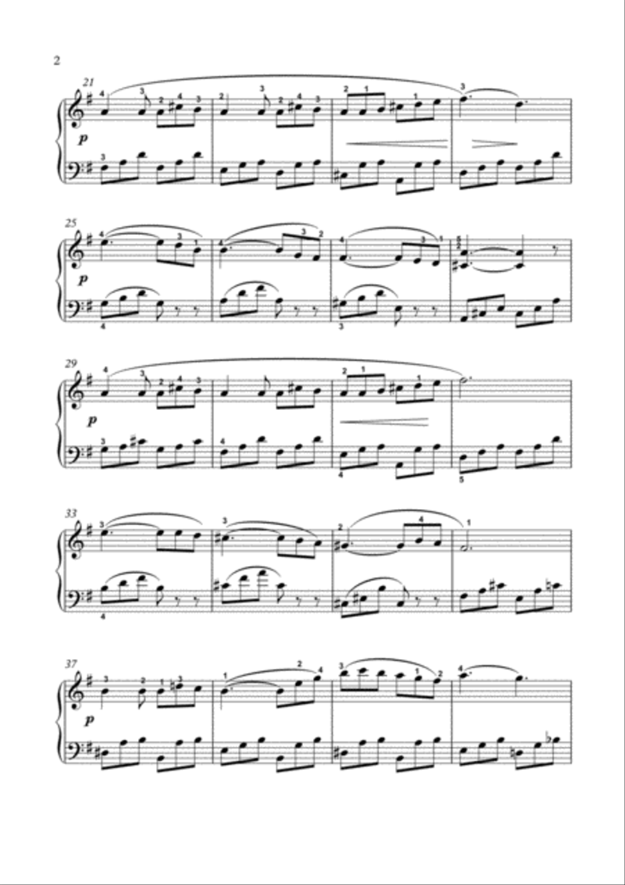 Romance for easy piano Easy Piano scores gallery preview page 3
