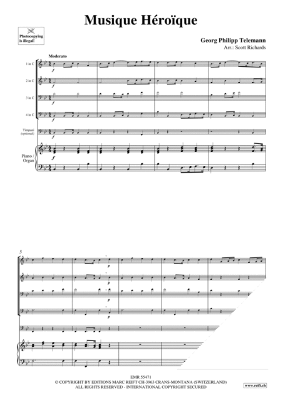 Musique Heroique Score scores gallery preview page 3