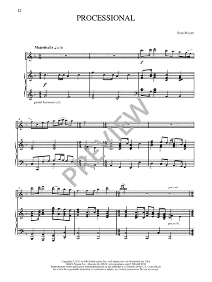 Five More Liturgical Meditations C Instrument scores gallery preview page 14