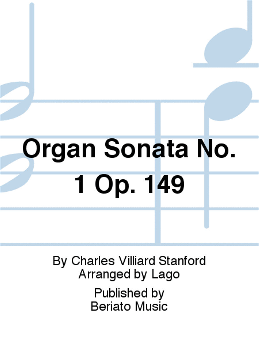 Organ Sonata No. 1 Op. 149 Organ scores gallery preview page 1