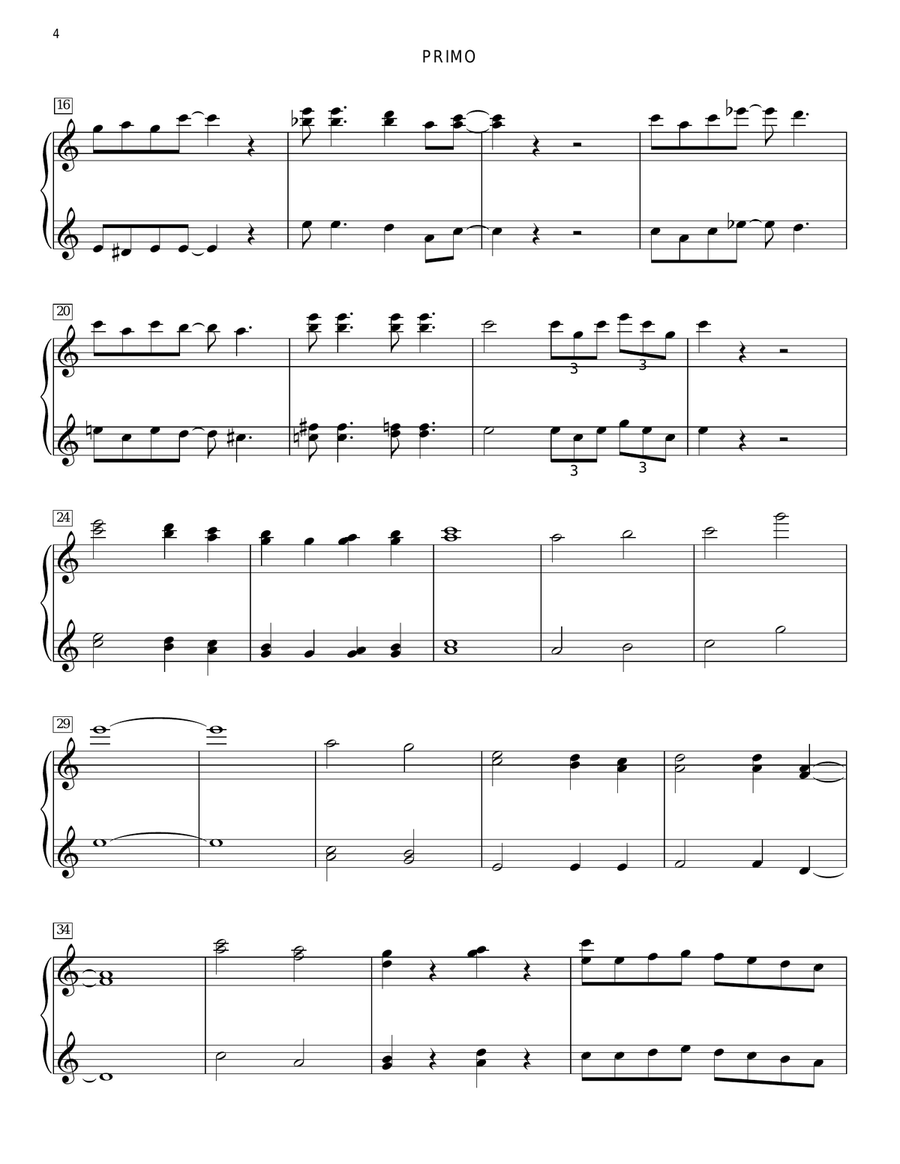 When I'm Sixty-Four Piano Duet scores gallery preview page 4