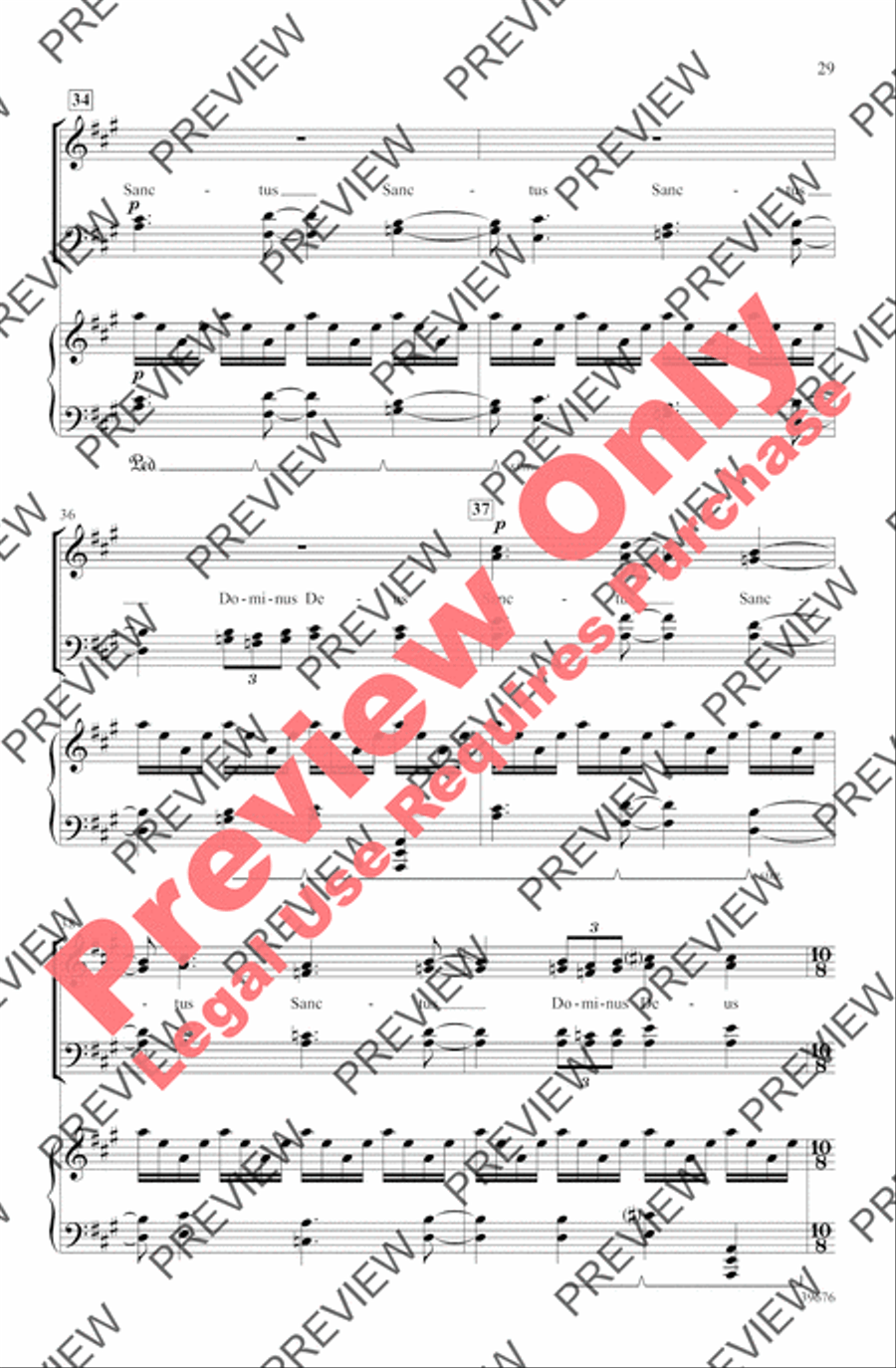 Missa Festiva Missa Festiva 4-Part scores gallery preview page 32