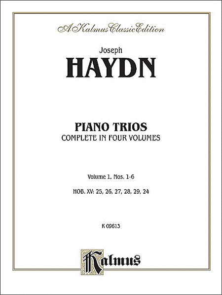 Franz Joseph Haydn: Trios for Violin, Cello and Piano, Volume I (Nos. 1-6)