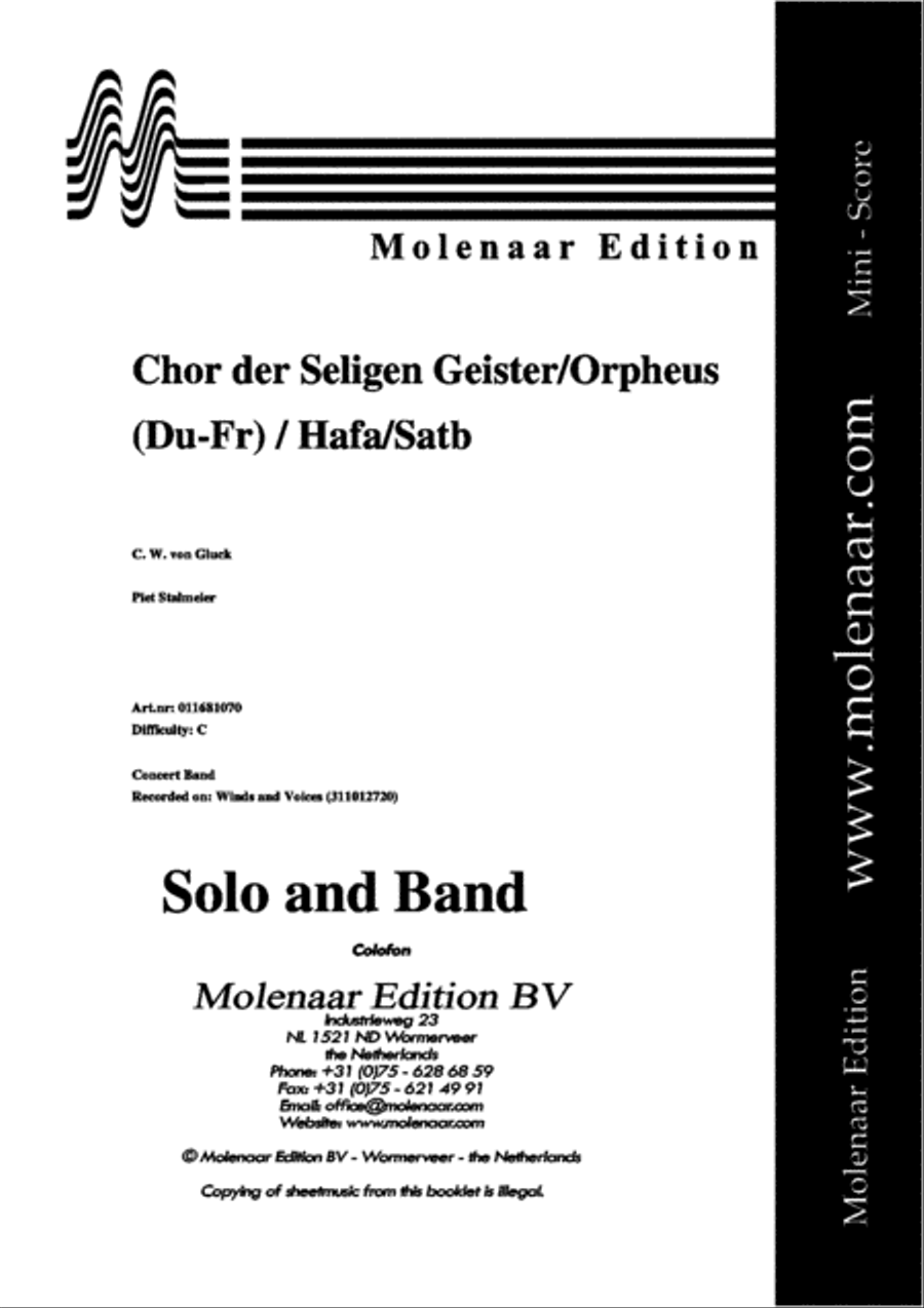 Chor der Seligen Geister aus Orpheus 4-Part scores gallery preview page 2