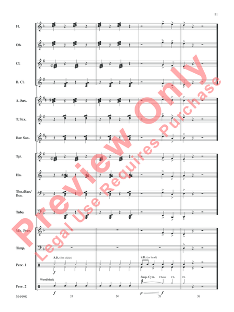 At the Edge of Chaos Concert Band scores gallery preview page 12