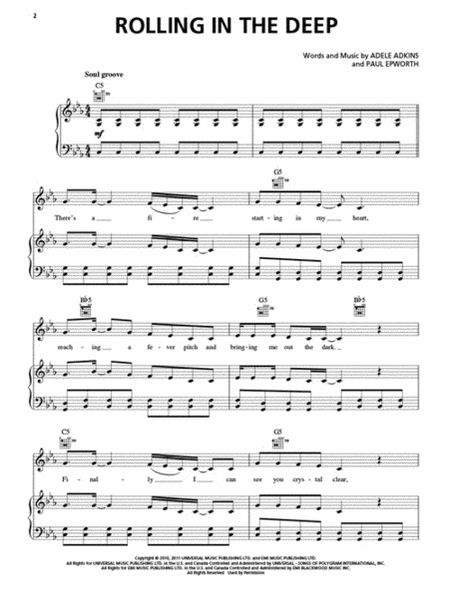 Adele - 21 by Adele Piano, Vocal, Guitar - Sheet Music