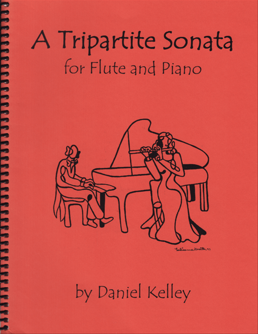 A Tripartite Sonata for Flute and Piano Flute Solo scores gallery preview page 1