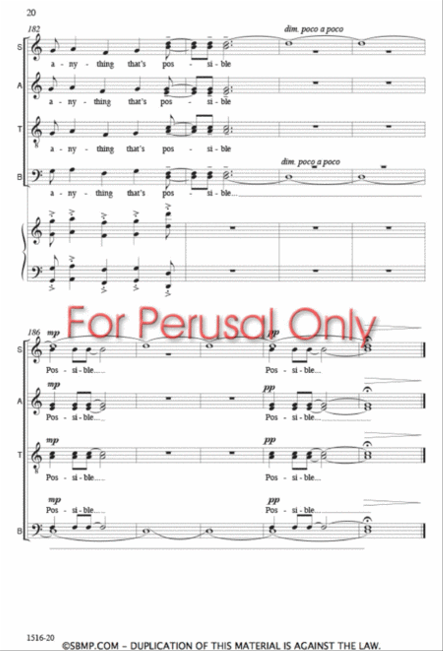 Identities - SATB Octavo 4-Part scores gallery preview page 19