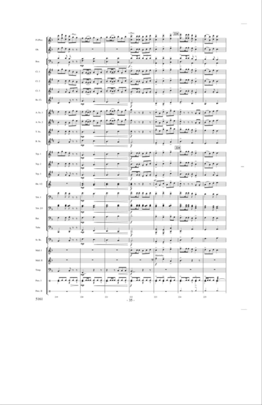 Into the Joy of Spring Concert Band scores gallery preview page 34