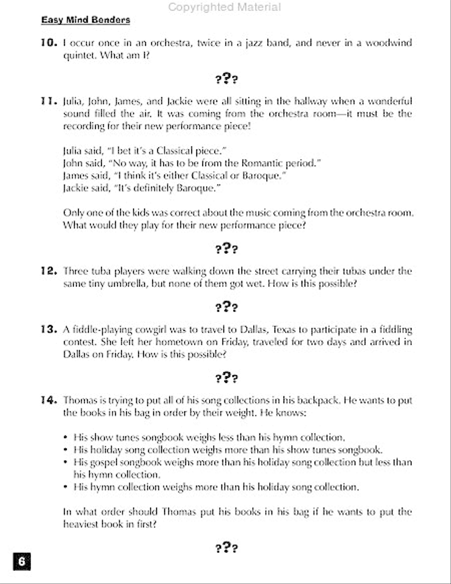 Music Mind Benders Games & Toys scores gallery preview page 7