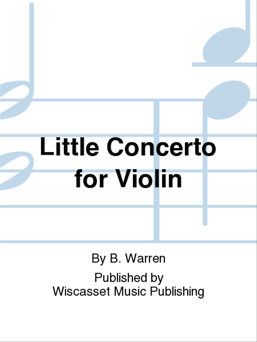 Little Concerto for Violin Violin Solo scores gallery preview page 1