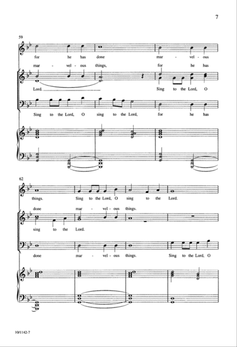 He Has Done Marvelous Things 4-Part scores gallery preview page 7