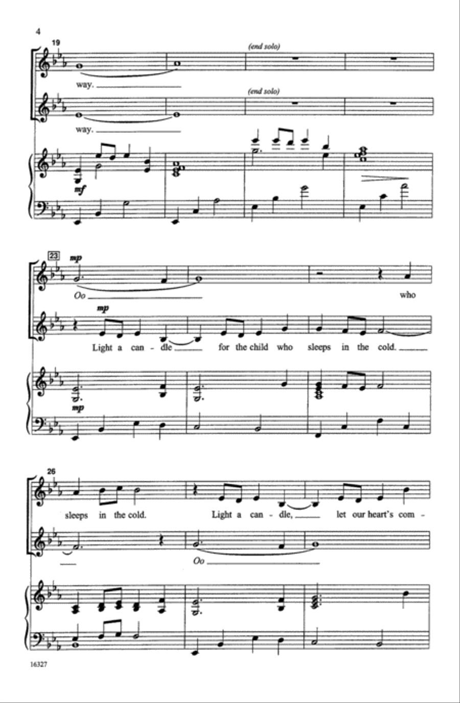 Light a Candle Light a Candle Choir scores gallery preview page 3